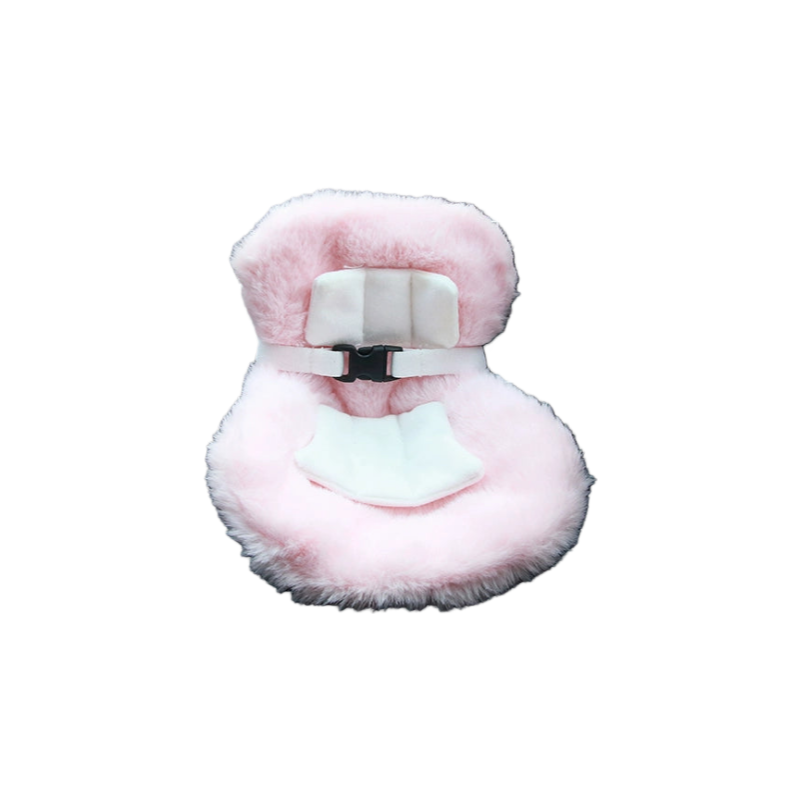 Bubu same style safety seat car seat air outlet safety seat car ornaments women's car (pink)